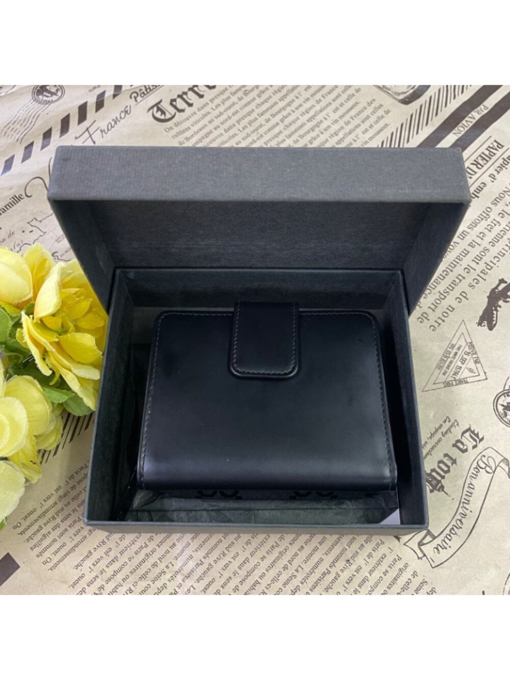 Gucci Wallet Compact Card Leather GG Black - Picture 2 of 15